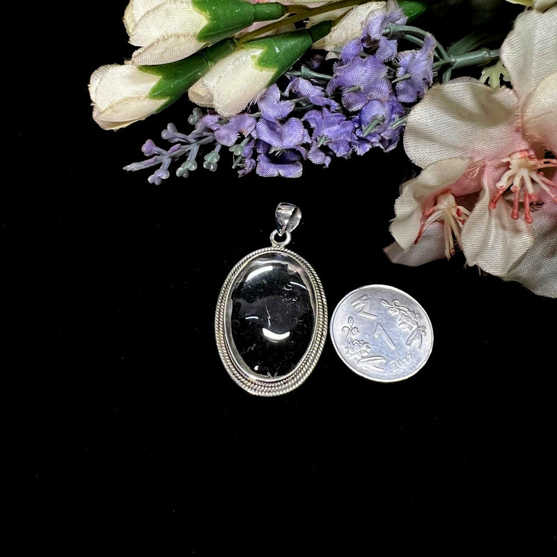 Clear Quartz Premium Pendants in Silver