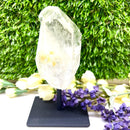 Clear Quartz Point on stand from Brazil