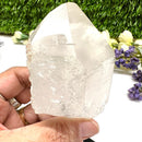 Clear Quartz Point on stand from Brazil