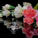 Clear Quartz Adjustable Ring in Silver