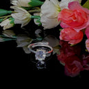 Clear Quartz Adjustable Ring in Silver