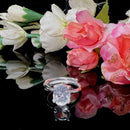 Clear Quartz Adjustable Ring in Silver