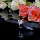 Clear Quartz Adjustable Ring in Silver