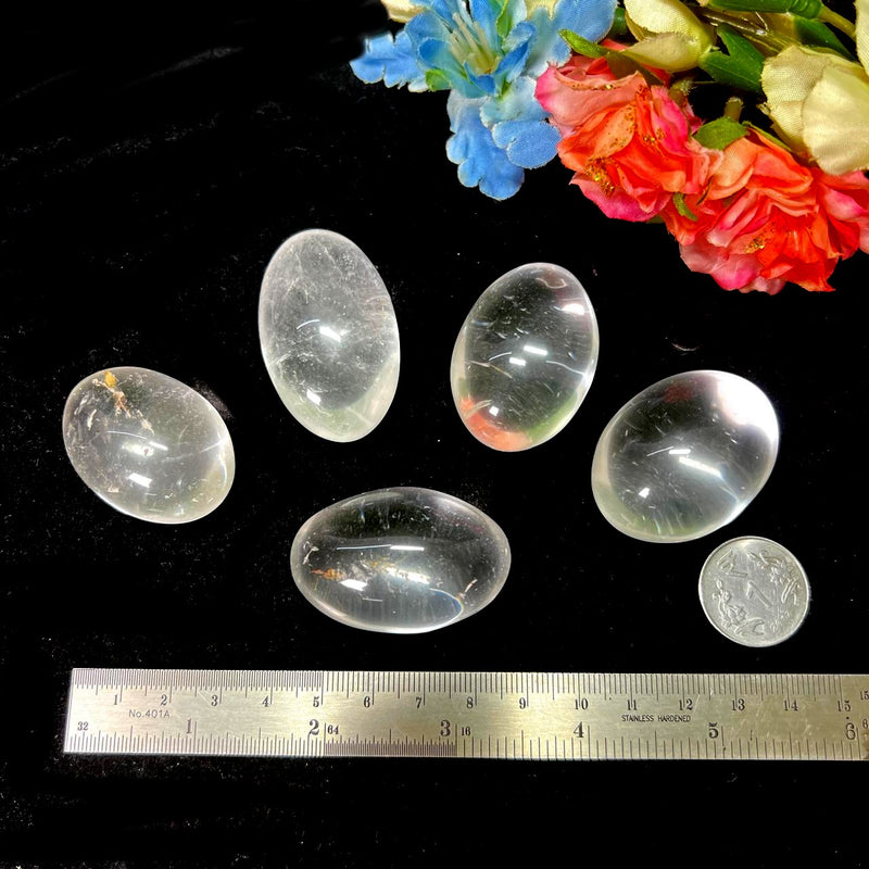 Clear Quartz AAA & Premium Quality Lingams  (yin yang balance)