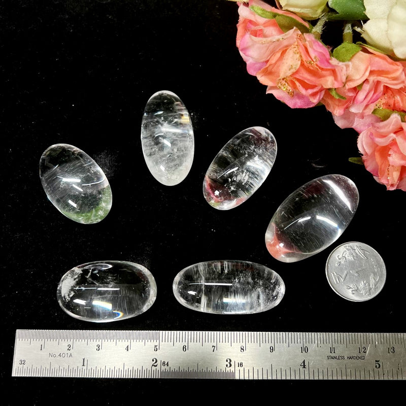 Clear Quartz AAA & Premium Quality Lingams  (yin yang balance)