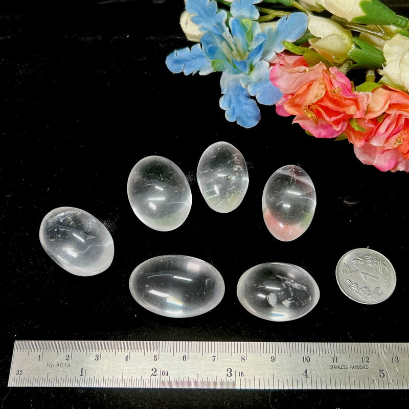 Clear Quartz AAA & Premium Quality Lingams  (yin yang balance)