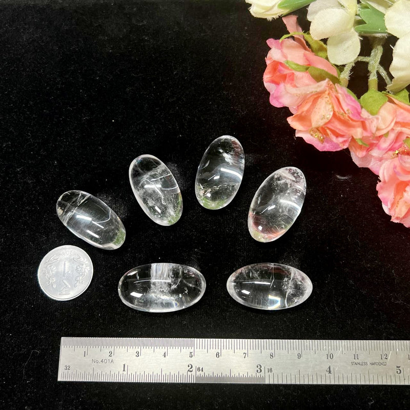 Clear Quartz AAA & Premium Quality Lingams  (yin yang balance)