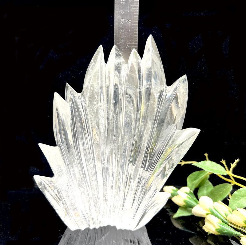 Clear Quartz Carved Cluster from Brazil