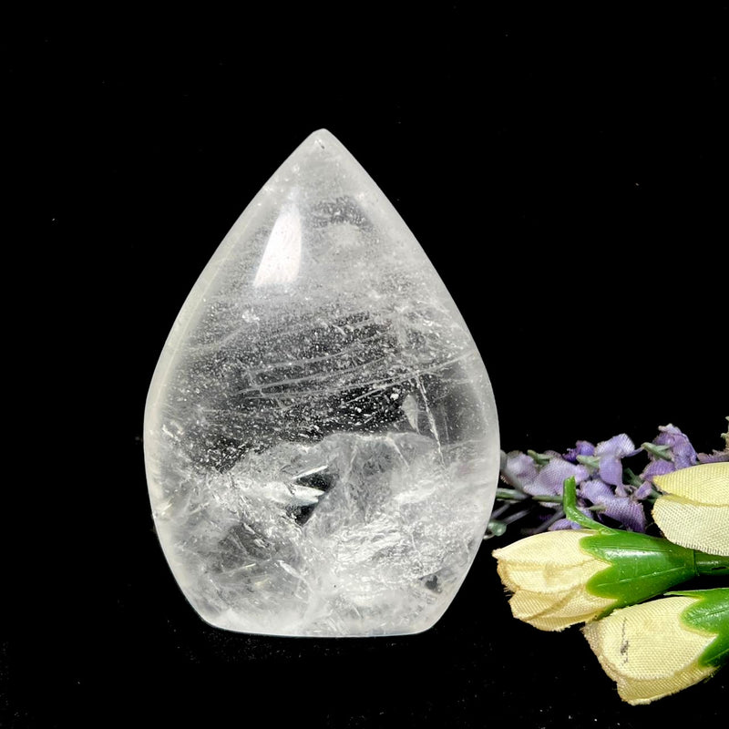 Clear Quartz Flames