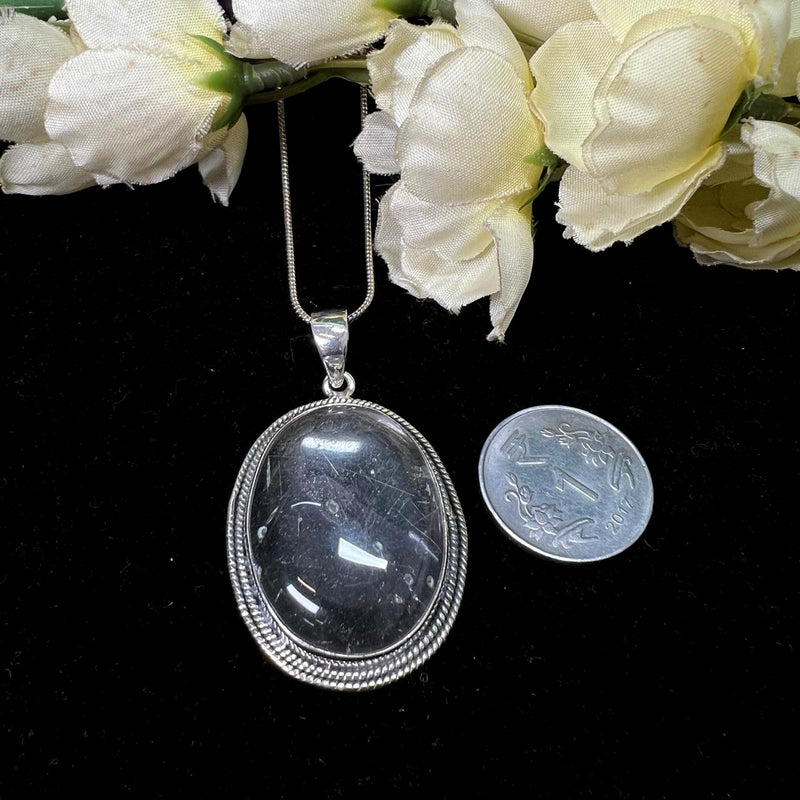 Clear Quartz Premium Pendants in Silver