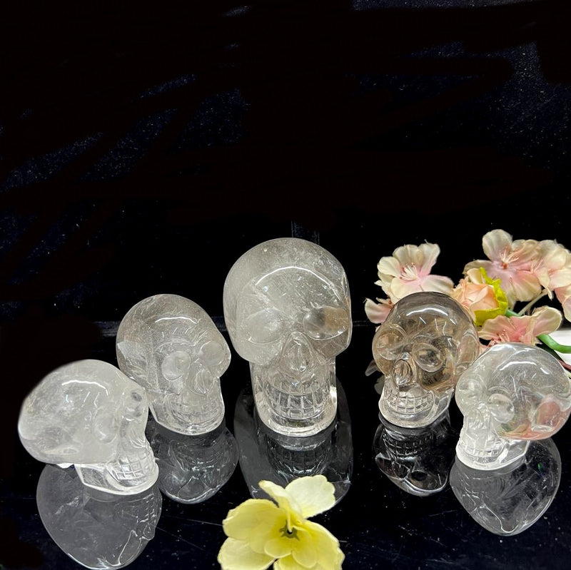 Large Clear Quartz Crystal Skull