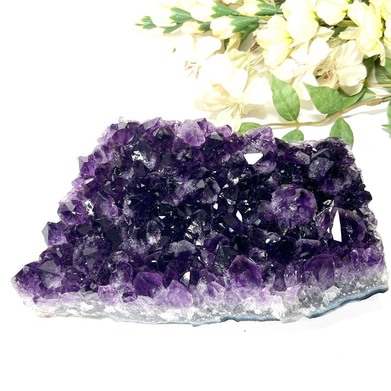 Large Amethyst Clusters in AAA Extra Quality from Brazil