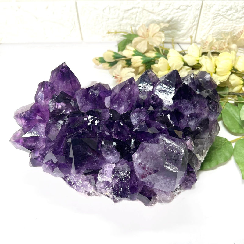 Large Amethyst Clusters in AAA Extra Quality from Brazil