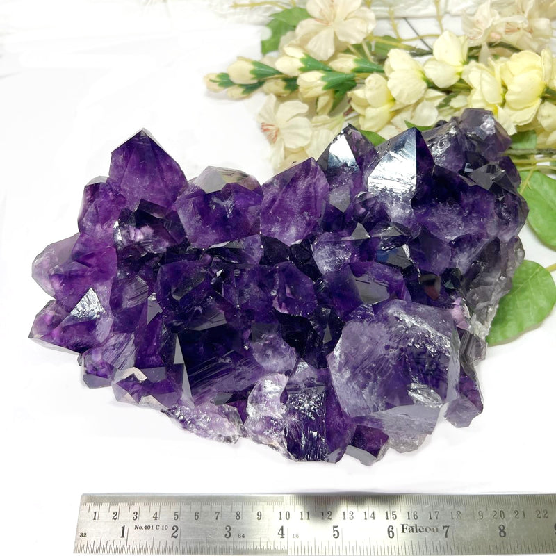 Large Amethyst Clusters in AAA Extra Quality from Brazil