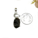 Colombianite and Herkimer Diamond Quartz Pendant in Silver