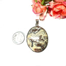 Crazy Lace Agate Pendant in Silver (Stability)