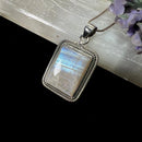 Cream Moonstone Premium Pendants in Silver (Divine feminine)