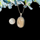 Cream Moonstone Premium Pendants in Silver (Divine feminine)