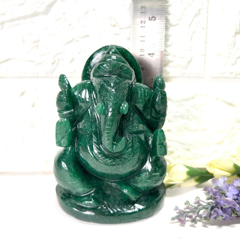 Dark Green Aventurine Ganesha