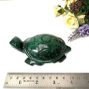 Turtle in Dark Green Aventurine (Prosperity and Luck)