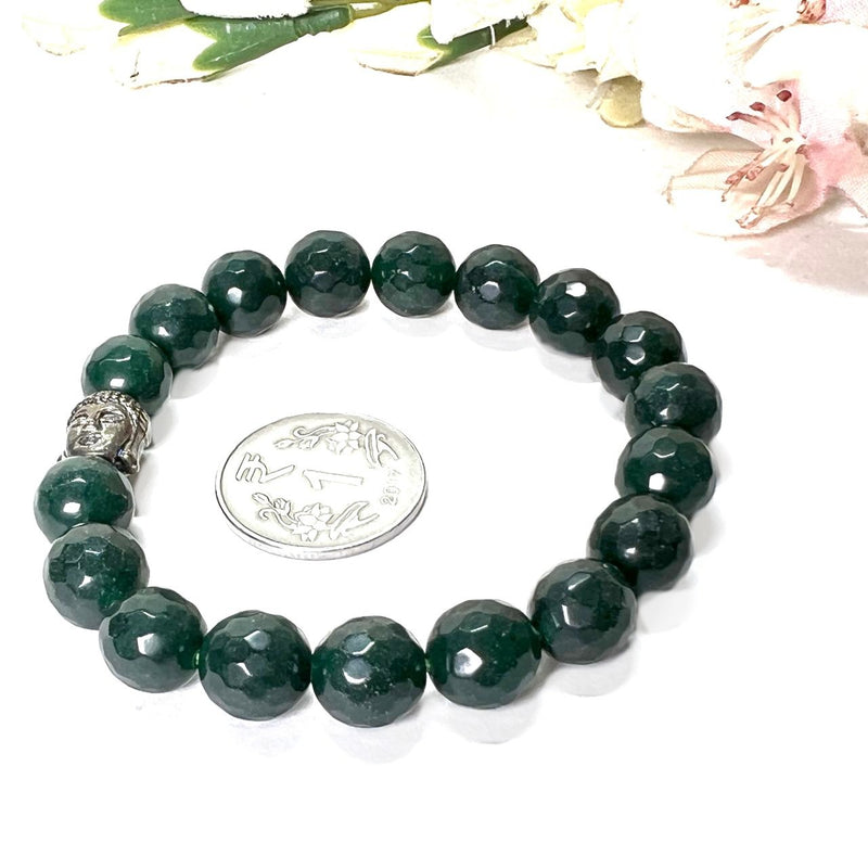 Dark Green Aventurine Bracelet (For Luck and Opportunities)