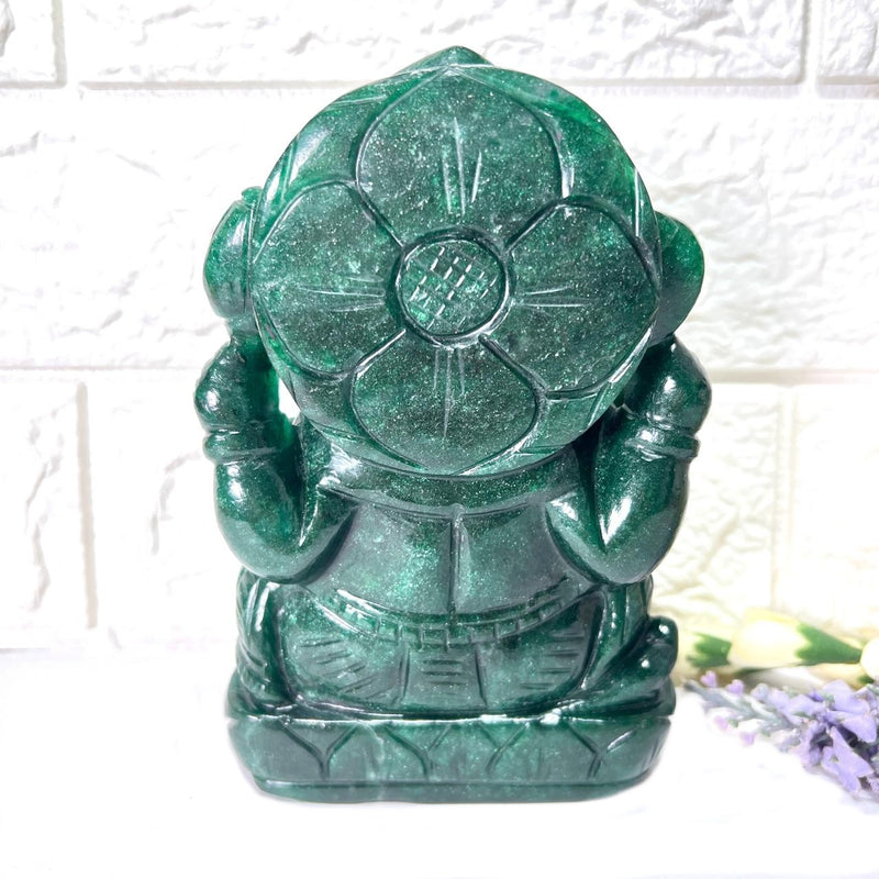 Large Ganeshas in Green Aventurine (Abundance)