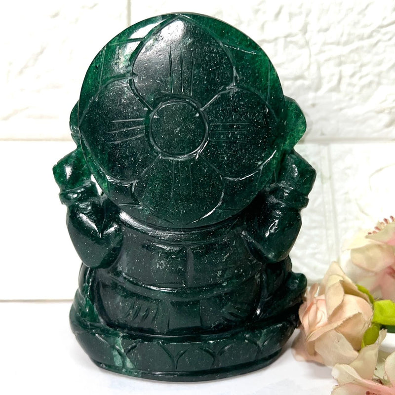 Large Ganeshas in Green Aventurine (Abundance)