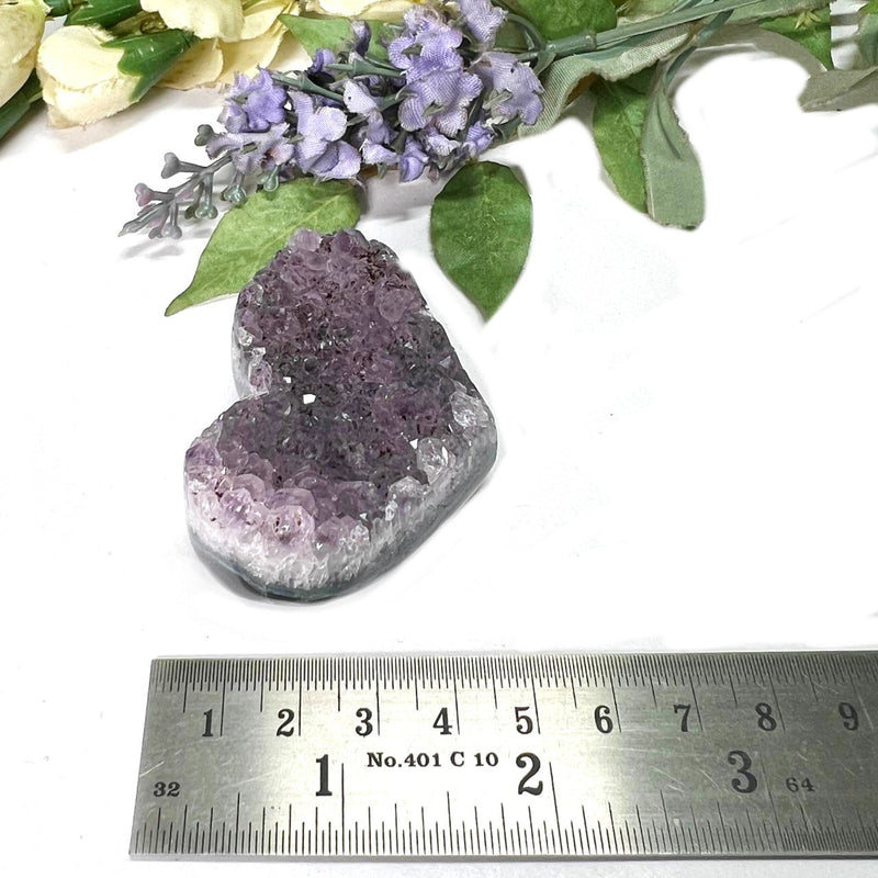 Small Amethyst Druzy Hearts  (Spirituality and Wisdom)