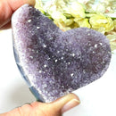 Small Amethyst Druzy Hearts  (Spirituality and Wisdom)