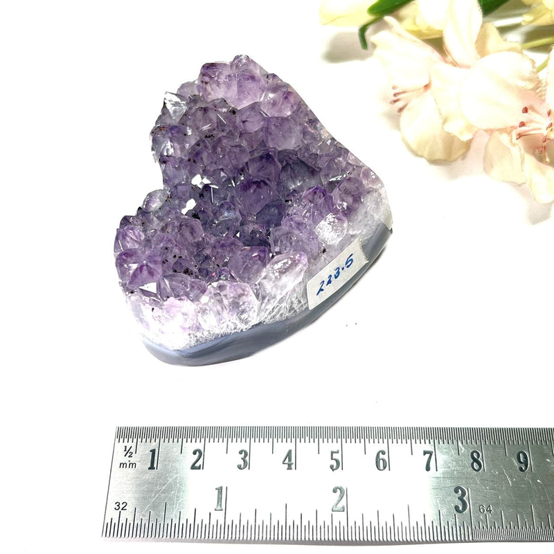 Small Amethyst Druzy Hearts  (Spirituality and Wisdom)