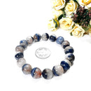 Dumortierite in Quartz Bracelet (Patience & Support)