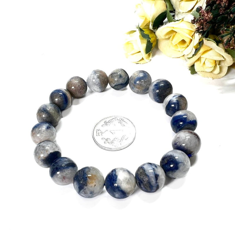 Dumortierite in Quartz Bracelet (Patience & Support)