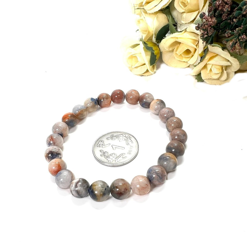 Dumortierite in Quartz Bracelet (Patience & Support)