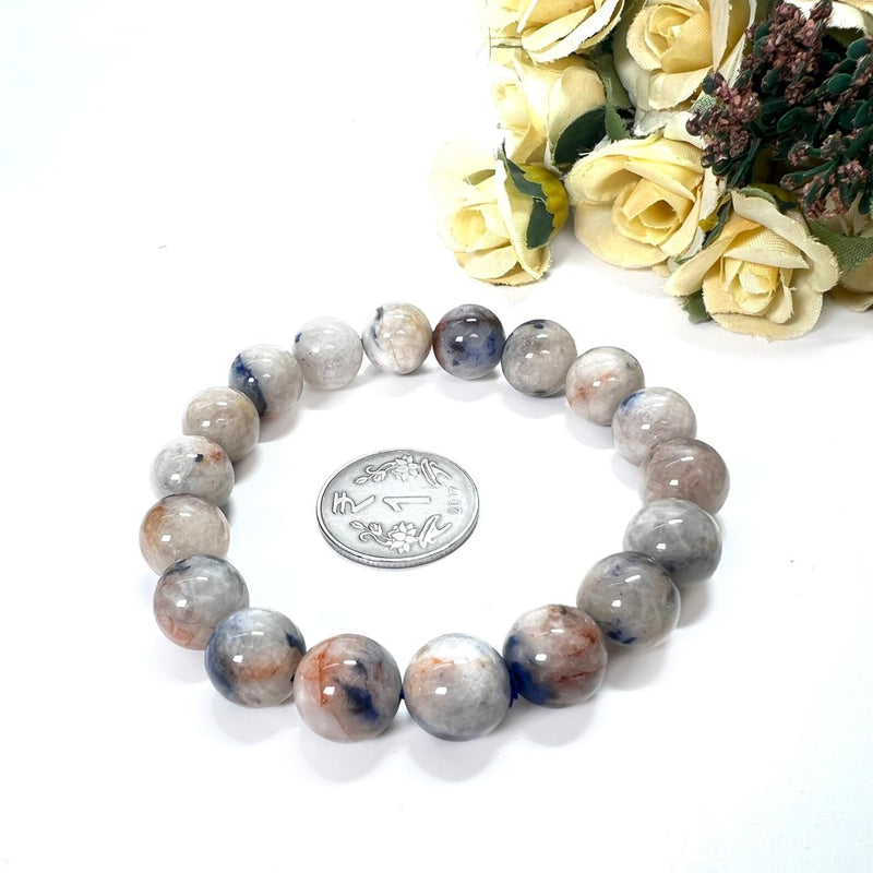 Dumortierite in Quartz Bracelet (Patience & Support)