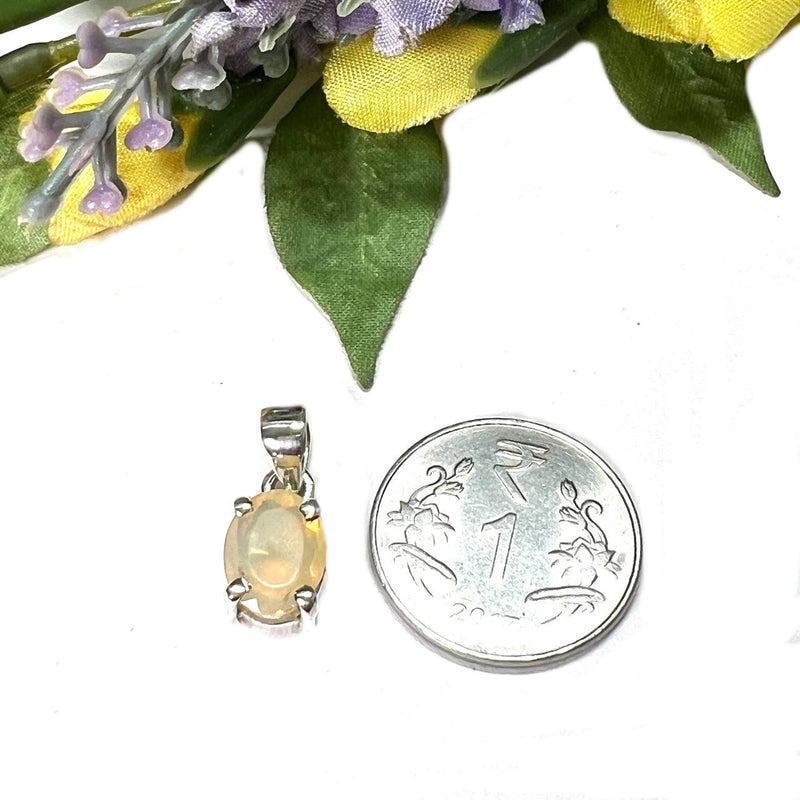 Ethiopian Opal Pendant in Silver