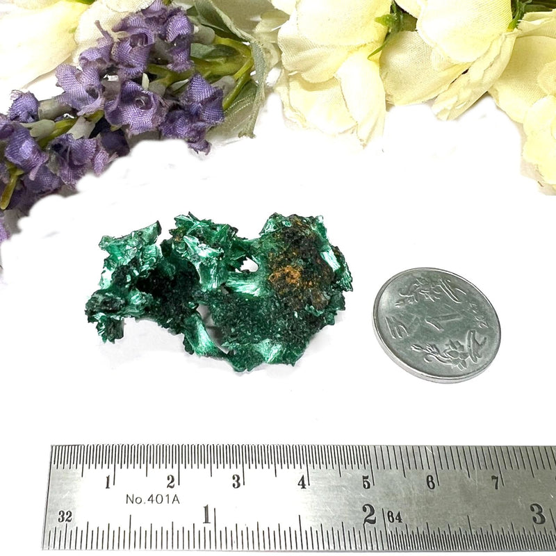 Fibrous Malachite Mineral Specimen