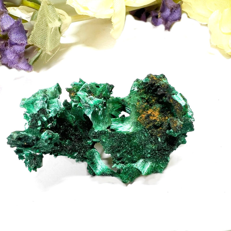 Fibrous Malachite Mineral Specimen