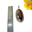 Fire Agate Pendant in Silver- Premium Collection ( Psychic Protection)