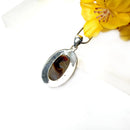 Fire Agate Pendant in Silver- Premium Collection ( Psychic Protection)