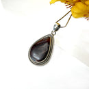 Fire Agate Pendant in Silver- Premium Collection ( Psychic Protection)