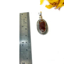 Fire Agate Pendant in Silver- Premium Collection ( Psychic Protection)