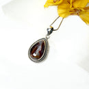 Fire Agate Pendant in Silver- Premium Collection ( Psychic Protection)