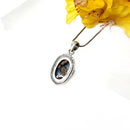Fire Agate Pendant in Silver- Premium Collection ( Psychic Protection)