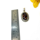 Fire Agate Pendant in Silver- Premium Collection ( Psychic Protection)