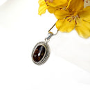 Fire Agate Pendant in Silver- Premium Collection ( Psychic Protection)