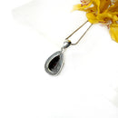 Fire Agate Pendant in Silver- Premium Collection ( Psychic Protection)