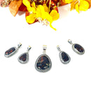 Fire Agate Pendant in Silver- Premium Collection ( Psychic Protection)