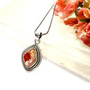 Fire Opal Premium Pendants in Silver (Passion for Life)