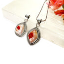 Fire Opal Premium Pendants in Silver (Passion for Life)