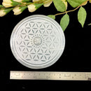 Selenite Round Charging Plates (4inch)